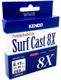Kendo Surf Cast 8X Fighting 300 mt Örgü İp ICE BLUE