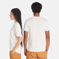 Timberland Refibra Front Graphic Erkek Tişört Beyaz