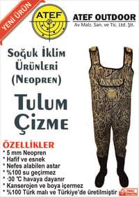 Atef Yerli Neopren Tulum Çizme