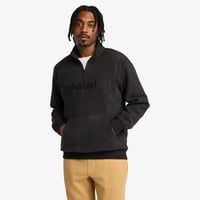Timberland Linear Logo 1/4 Zip Polartec 200 Fleecez Erkek Polar Siyah