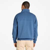 Timberland Çeyrek Fermuarlı Erkek Sweatshirt Mavi