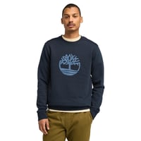 Timberland Kennebec River Tree Logo Crew Erkek Sweatshirt Dark Sapphire