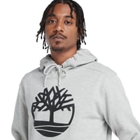 Timberland Kennebec River Tree Logo Hood Erkek Sweatshirt Grey