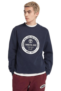 Timberland Elevated Brand Carrier Crew Erkek Sweatshirt Lacivert