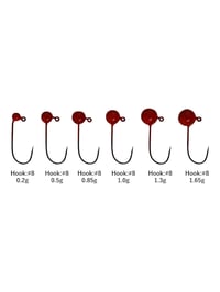 Yarie Ajibaku Red-Paint Jig Head