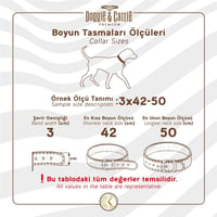 Doggie Konforlu Dokumadan El Yapımı Köpek Boyun Tasması 2x35-40cm - Turuncu