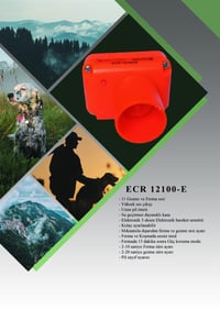 ECR 12100-E Yenilenmiş Beeper Ferma Tasma (Su Geçirmez Elektronik