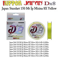 Japan Dx8 150 Mt İp Misina 8X Yellow