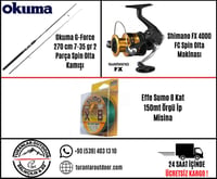 Okuma G-Force ve Shimano FX Spin Set