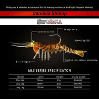 Osaka Caridina Shrimp 7.62cm 6.5gr Yumuşak Silikon Karides