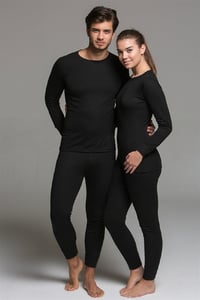 Thermoform Ribana Unisex Siyah Termal İçlik Takım 