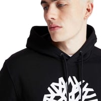 Timberland Core Tree Logo Ağaç Logolu Erkek Kapüşonlu Hoodie Siyah