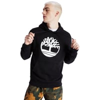 Timberland Core Tree Logo Ağaç Logolu Erkek Kapüşonlu Hoodie Siyah