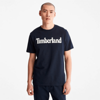 Timberland Kennebec Linear Erkek Tişört Dark Sapphire