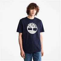 Timberland Kennebec River Ağaç Logolu Erkek Tişört Dark Sapphire