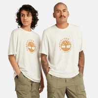 Timberland Refibra Logolu Erkek Tişört Beyaz