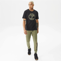 Timberland Tree Logo Camo Erkek Tişört Siyah