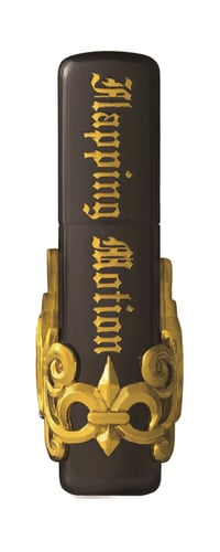 Zippo Scout Flower Wings - Black Gold