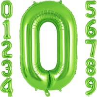 0 Rakam Açık Yeşil Folyo Balon 32-34