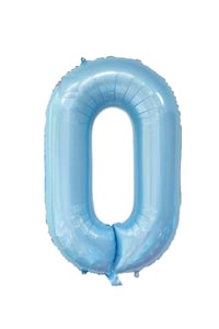 0 Rakam Bebe Mavisi Folyo Balon 32 inç 76-82 cm