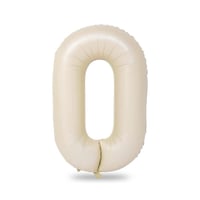 0 Rakam Krem Folyo Balon 34 inç 76-82 cm