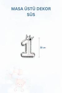 1 Yaş Erkek Bebek Parti Seti Mavi Ayıcık Temalı – Artık 1 Yaşındayım Doğum Günü Süsleri