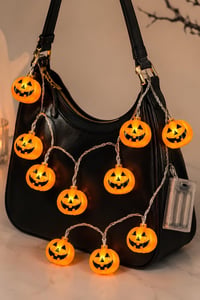 10'lu Balkabağı LED Işık Halloween Cadılar Bayramı Tavan ve Dekor Süsü