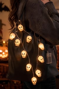 10'lu Kurukafa LED Işık Halloween Cadılar Bayramı Tavan ve Dekor Süsü
