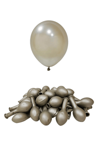 12 İnç Krom Beyaz Altın Balon 10 Adet