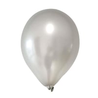 12 İnç Metalik Gümüş Balon 10 Adet