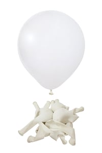 18 inç Beyaz Jumbo Büyük Boy Balon 45 Cm