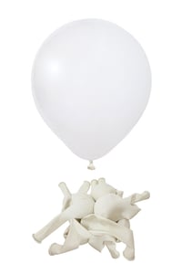 18 inç Beyaz Jumbo Büyük Boy Balon 45 Cm
