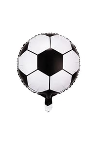 18 inç Siyah Beyaz Futbol Topu Folyo Balon-45 cm