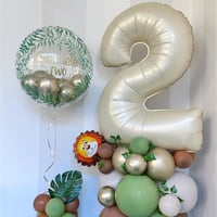 2 Rakam Krem Folyo Balon 34 inç 76-82 cm