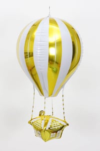 22 İnç Uçan Balon Temalı Sarı Folyo Balon 88-28 Cm
