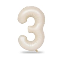 3 Rakam Krem Folyo Balon 34 inç 76-82 cm