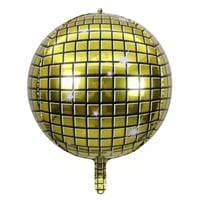 4D Büyük Boy Gold Disko Küre Folyo Balon  22