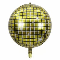 4D Büyük Boy Gold Disko Küre Folyo Balon  22