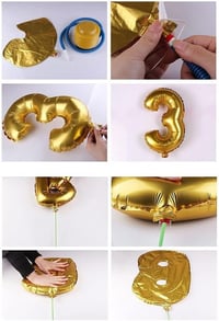 5 Beş Rakam Gold Folyo Balon 32-34