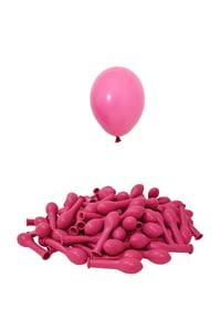 5 İnç Fuşya Mini Balon 10 Adet