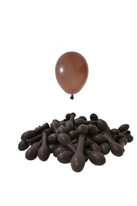 5 İnç Kahverengi Mini Balon 10 Adet