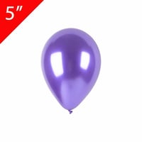 5 İnç Krom Mor Mini Balon 10 Adet