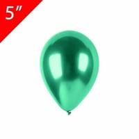 5 İnç Krom Yeşil Mini Balon 10 Adet