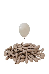 5 İnç Kum Bej Mini Balon 10 Adet