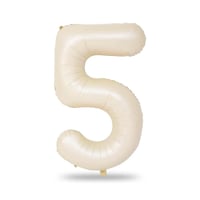 5 Rakam Krem Folyo Balon 34 inç 76-82 cm