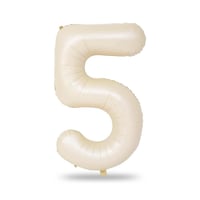 5 Rakam Krem Folyo Balon 34 inç 76-82 cm