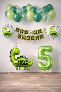 5 Yaş Dinazor Temalı Doğum Günü Seti