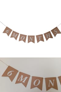 6 Months Yarım Yaş Retro Banner Süs 105 Cm x 17 Cm 