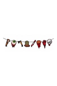 8 Parça Korku Figürlü Asma Banner Halloween Cadılar Bayramı Parti Süsü