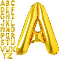 A Harf Gold Folyo Balon16 İnç 36 cm